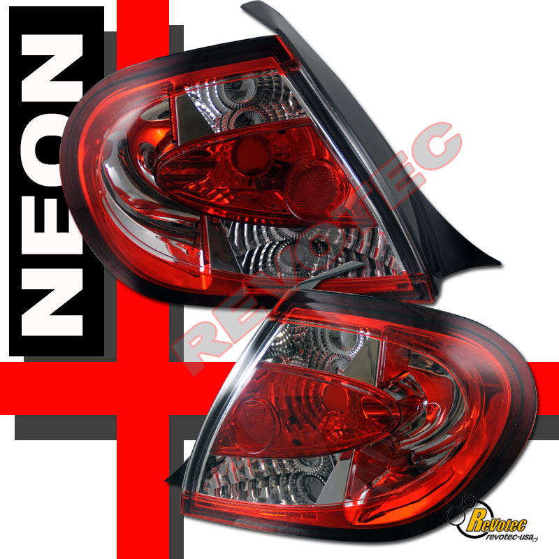 03 04 05 Dodge Neon Se Sxt Srt4 Srt 4 Black Headlights And Red Clear Tail Lights Ebay 6143